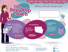 Tablet Screenshot of breakup-coach.com